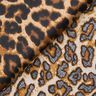 Behandlad bomull fint leopardmönster – brun/svart,  thumbnail number 4