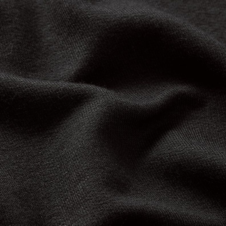 LENZING™ ECOVERO™ Fransk frotté tunn – svart,  image number 2