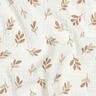 Muslin/Dubbel-krinkelväv kvistar | Poppy Fabrics – elfenbensvit/moka,  thumbnail number 2