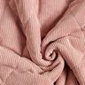 Quiltat tyg Manchester med undersida i päls med romber – gammalt rosa,  thumbnail number 4