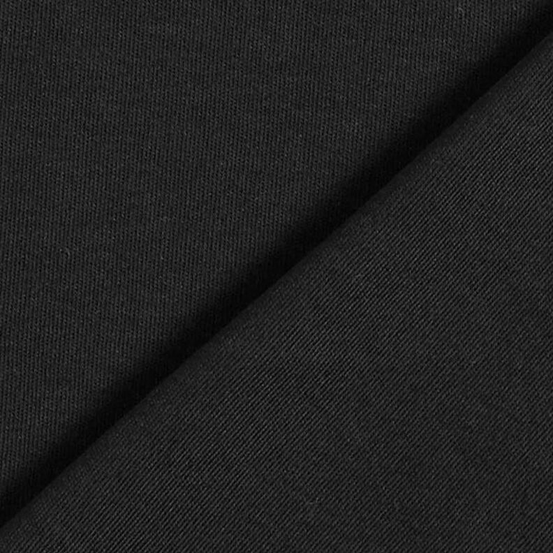 GOTS Interlock Jersey enfärgat – svart,  image number 3