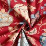 Dekorationstyg Canvas Orientaliskt blommönster – kaminrött,  thumbnail number 3