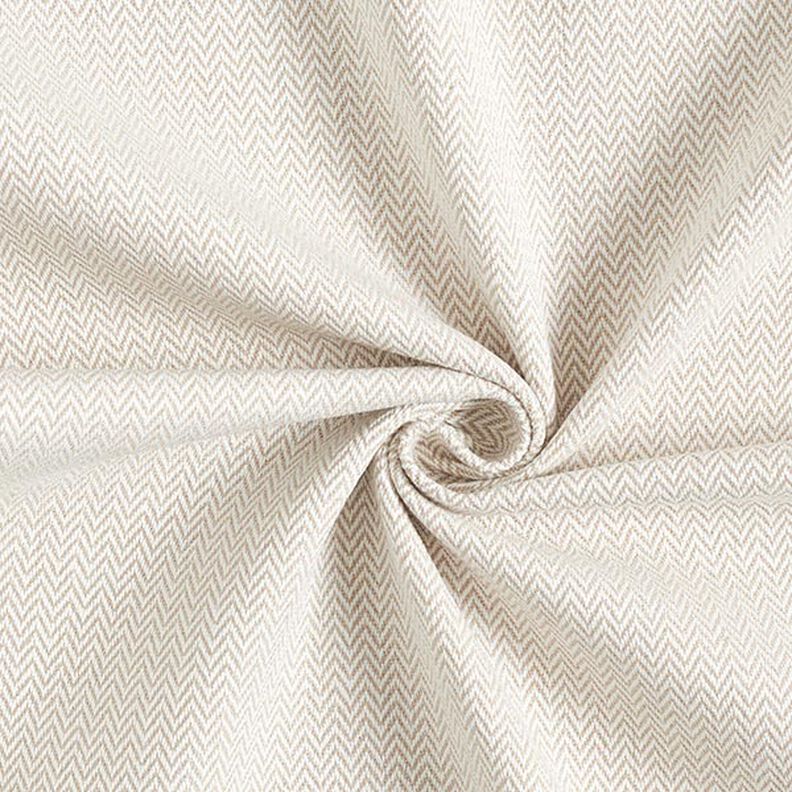 Dekorationstyg Jacquard diskret chevron – mörkbeige,  image number 1