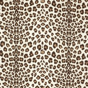 Stoppningstyg Jacquard Leopardmönster – kräm/anemon, 