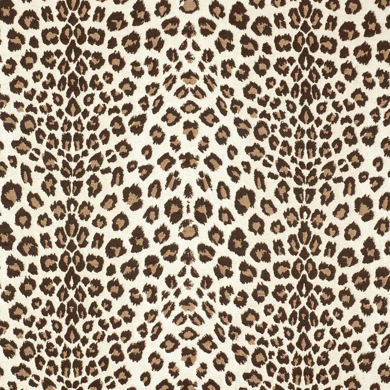 Stoppningstyg Jacquard Leopardmönster – kräm/anemon,  image number 1