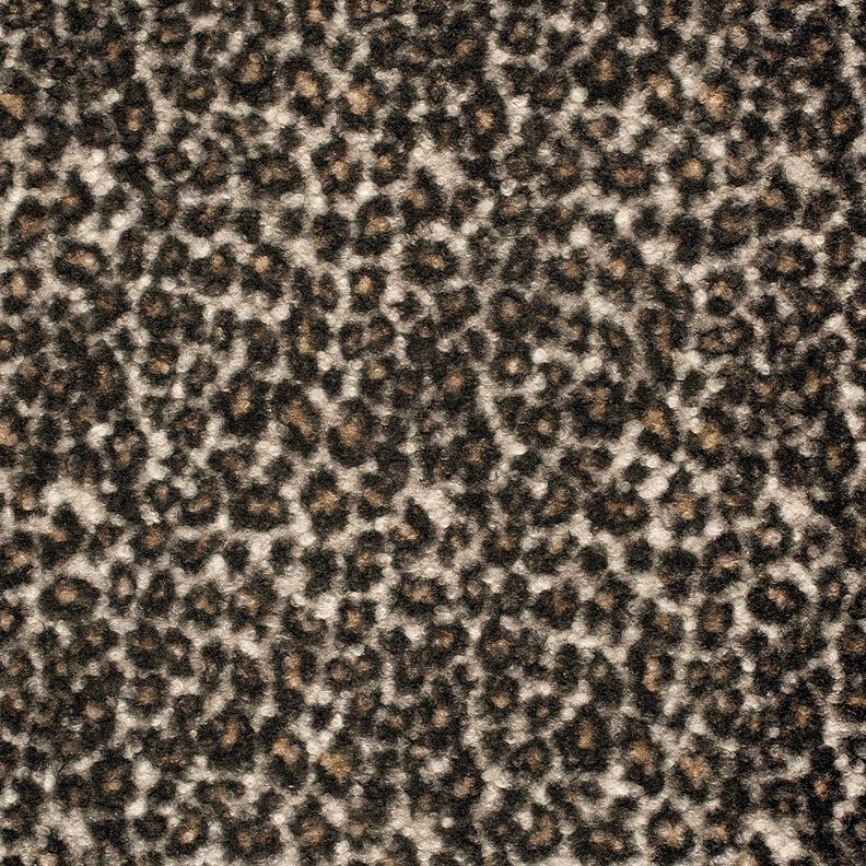 stickad bouclé leo – svart/rådjursbrun, image number 1