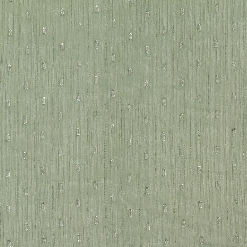 chiffong dobby metallic kritstrecksränder – vass/silvermetallic,  image number 1
