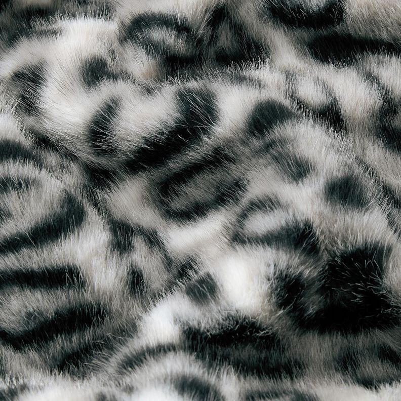 Fuskpäls snöleopard – silver/antracit,  image number 6