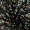 Crêpe Chiffong blommor och gulddroppar – svart/guldmetallic,  thumbnail number 3
