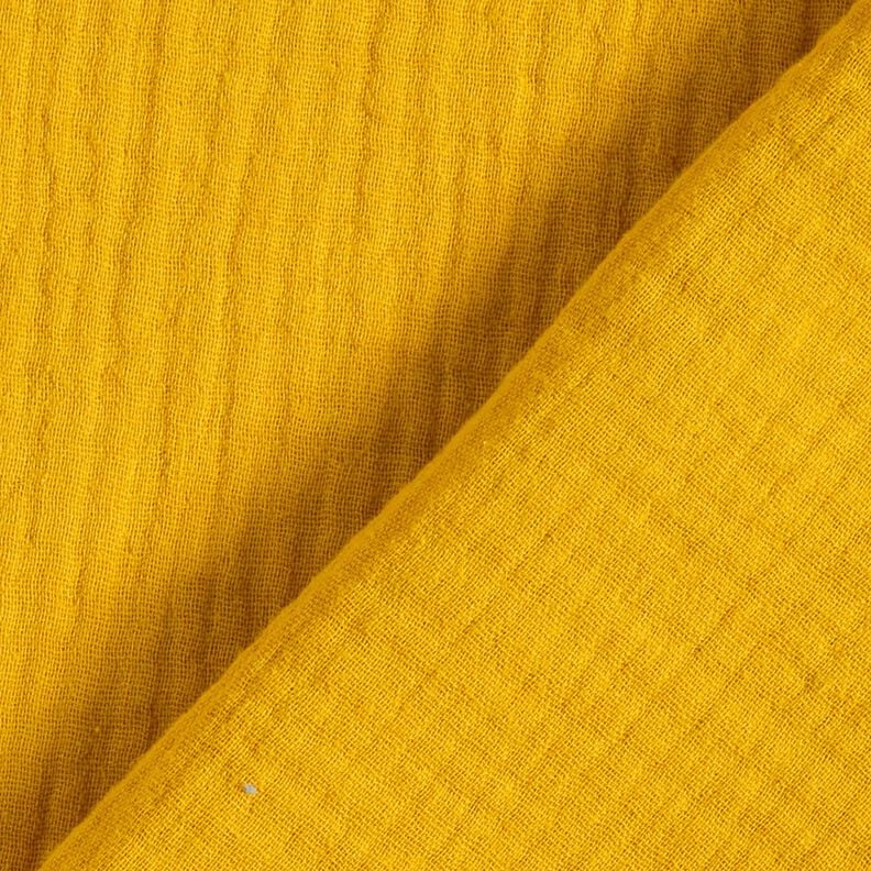 Muslin/Dubbel-krinkelväv – senap, image number 4