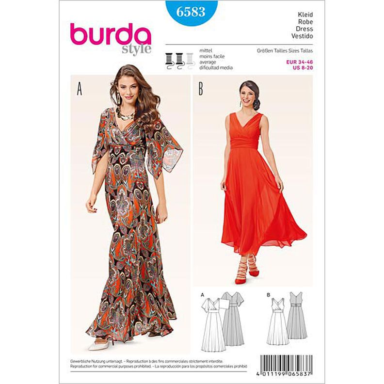 Klänning, Burda 6583,  image number 1