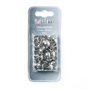 Möbelspikar [ 17 mm | 50 Stk.] - silver metallic, 