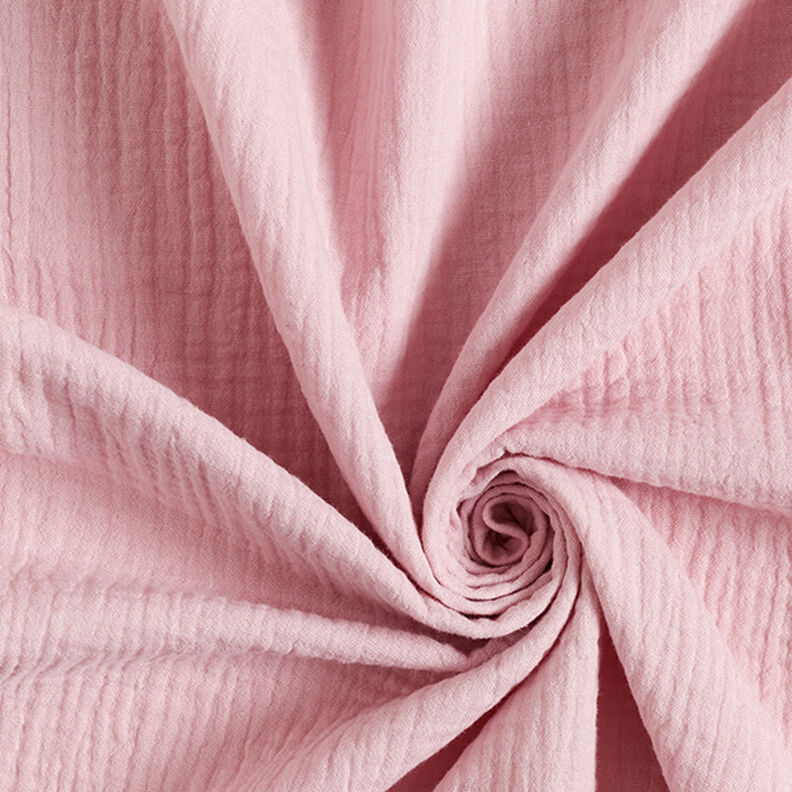 Muslin/Dubbel-krinkelväv – gammalt rosa,  image number 1