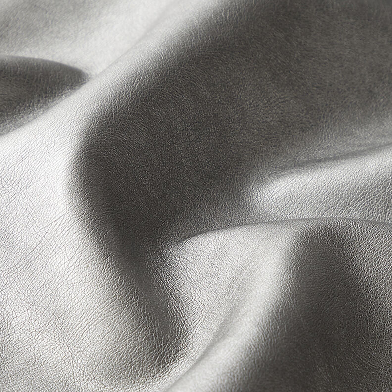 Konstläder Metallic-glans – antique silver metallic,  image number 2