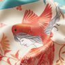 Satinpanel fåglar och älvor | Katia Fabrics – aquablå/kräm,  thumbnail number 6
