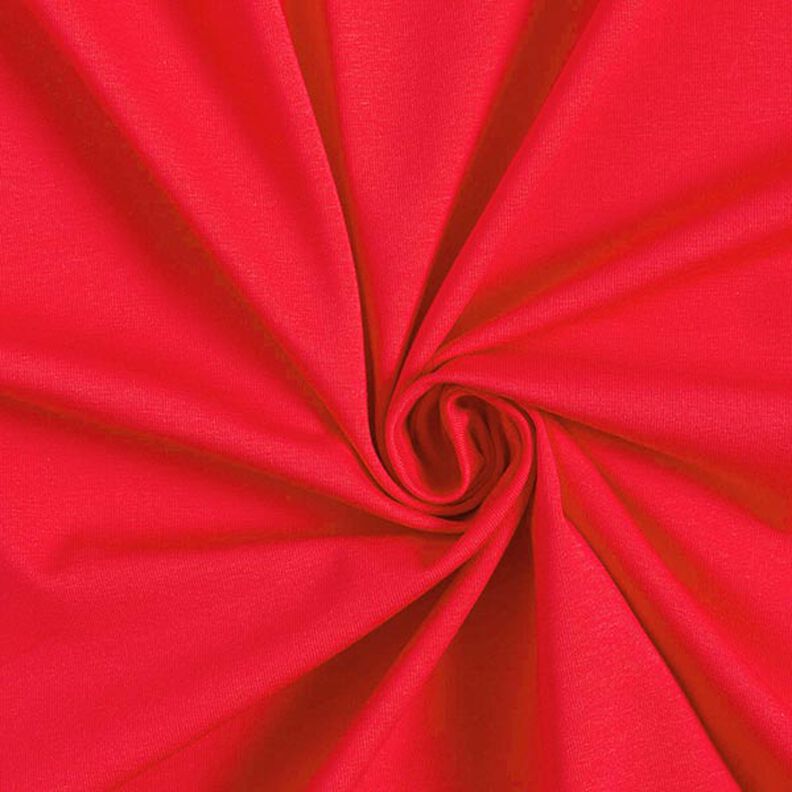 Bomullsjersey medium enfärgad – rött,  image number 1
