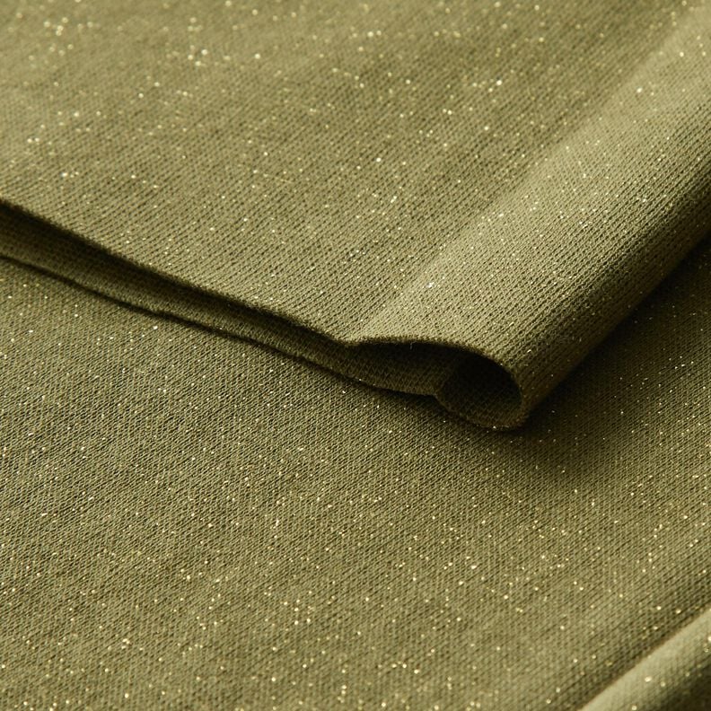 Glittermuddar rörformigt tyg – oliv/guldmetallic, image number 4
