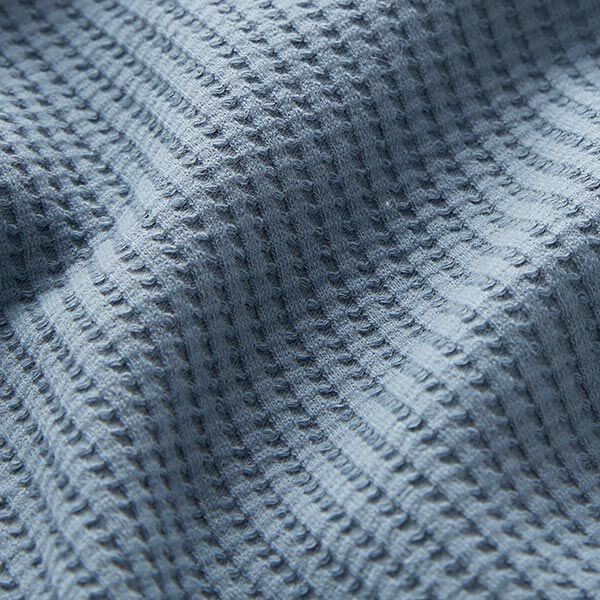 bomullsvåffeljersey enfärgad – jeansblå,  image number 2