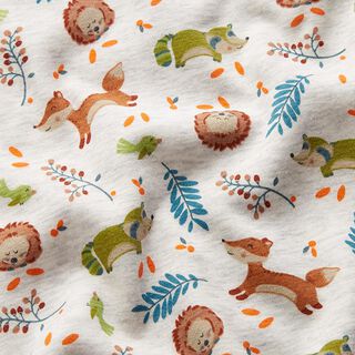 Alpfleece glada skogsdjur Melange – yllevit, 
