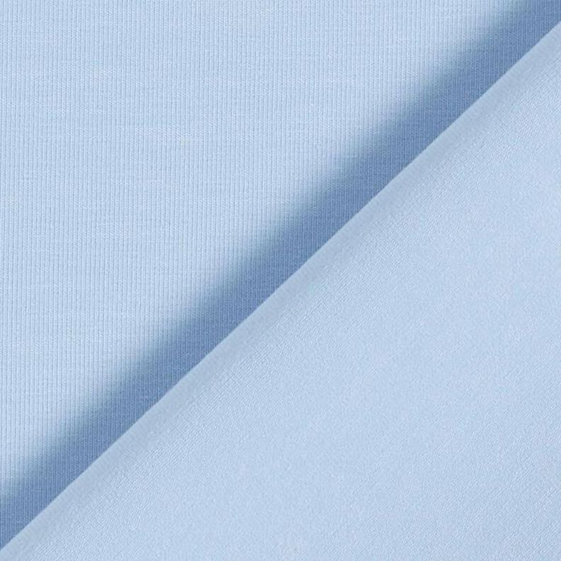 Bomullsjersey medium enfärgad – ljusblått,  image number 5