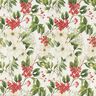 Dekorationstyg Jacquard Lurex vinterbär – natur/guld,  thumbnail number 1