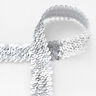 Elastisk paljettkant [30 mm] – silver,  thumbnail number 1