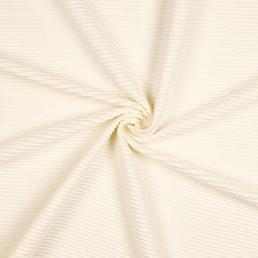 Ottoman Ribbad jersey Bomullsblandning – kräm, 