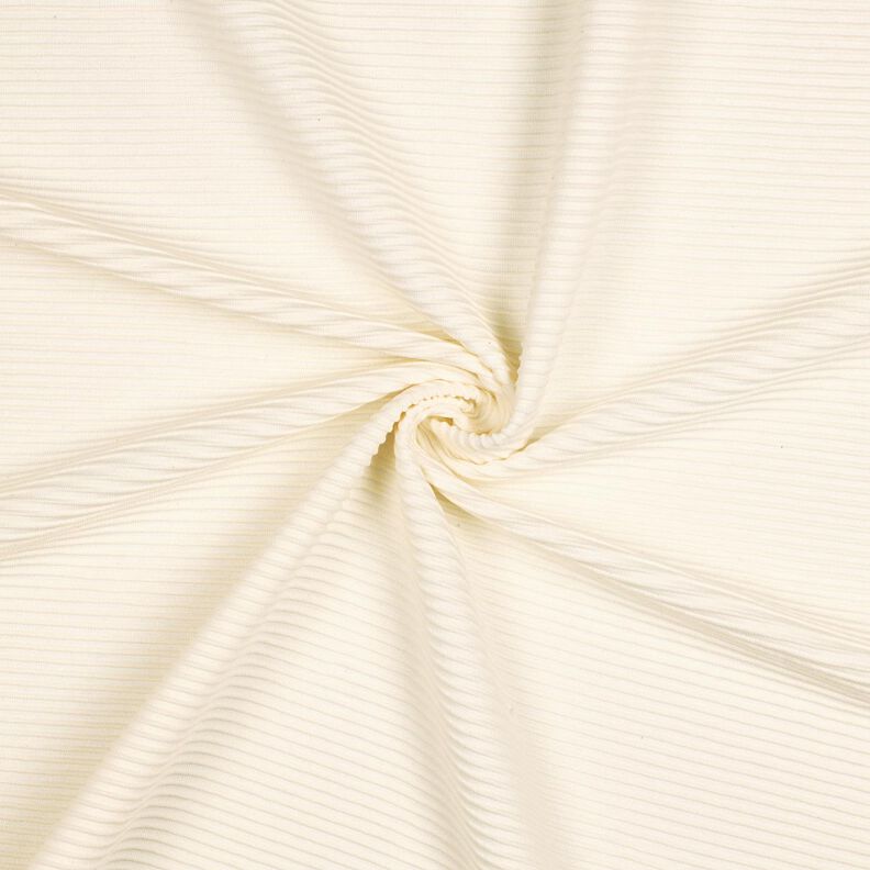 Ottoman Ribbad jersey Bomullsblandning – kräm,  image number 1