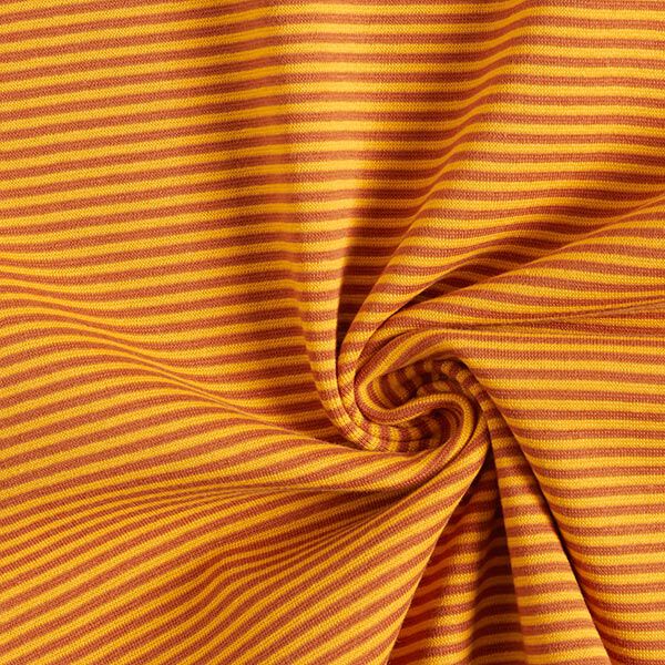 Mudd- och tubtyger smala spiraler – terracotta/gul,  image number 3