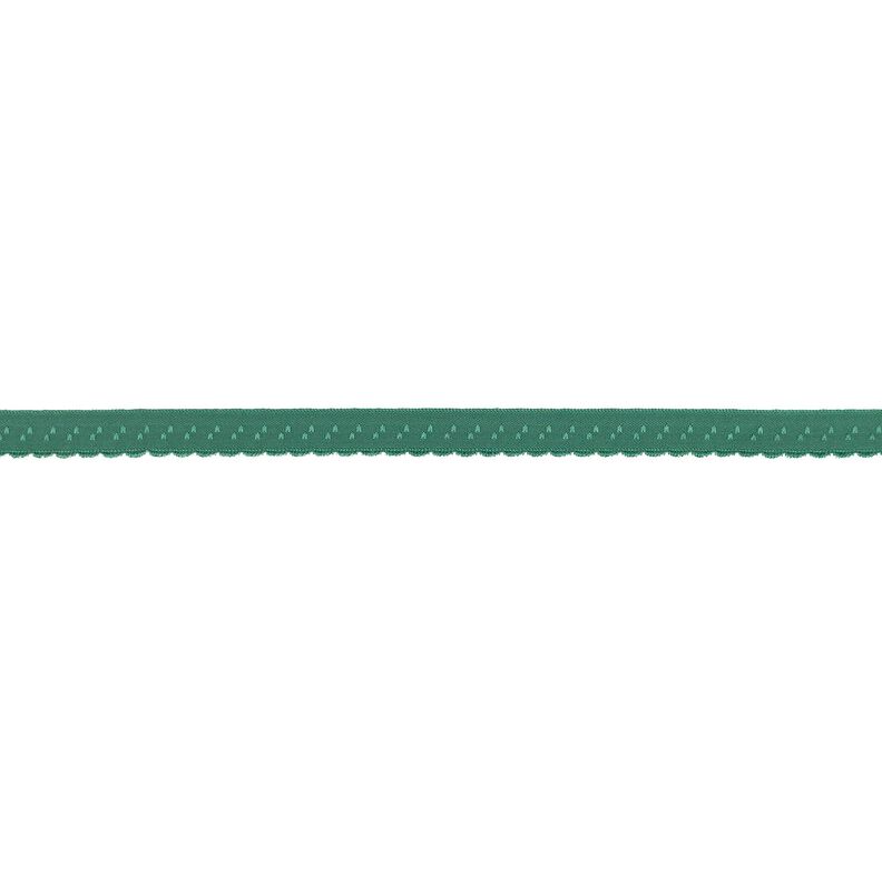 Elastistiskt infattningsband Spets [12 mm] – enbärsgrön,  image number 1