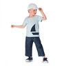 Stretchmanchester jeanslook – jeansblå,  thumbnail number 7