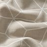 Dekorationstyg Jacquard moderna kuber &ndash; cashew/elfenbensvit,  thumbnail number 2