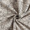 Dekorationstyg Halvpanama Små blad – natur/svart,  thumbnail number 4