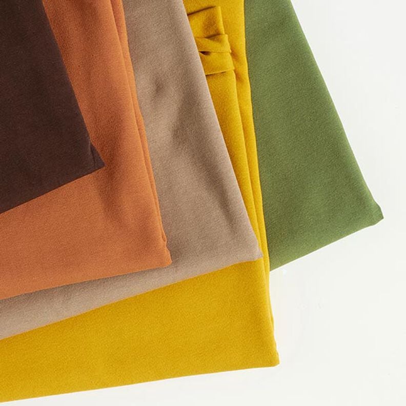 Bomullsjersey medium enfärgad – mörkbrun,  image number 5