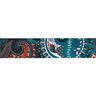 Bältesband Blommigt [ Bredd: 40 mm ] – turkosblått/marinblått,  thumbnail number 1