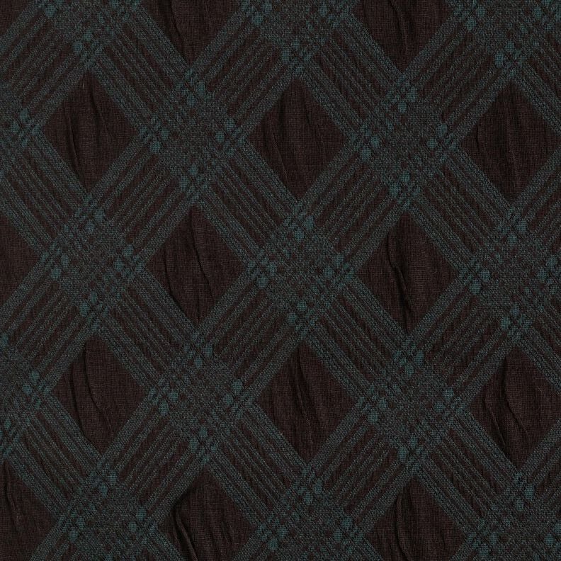 Stickad jacquard argyle-mönster – svart/grangrön, image number 1