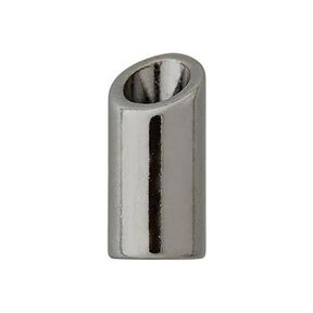 Snörände [ Ø 5 mm ] – antique silver metallic, 