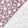 Bomullsjersey blommor tvåfärgade – mörk gammelrosa,  thumbnail number 4
