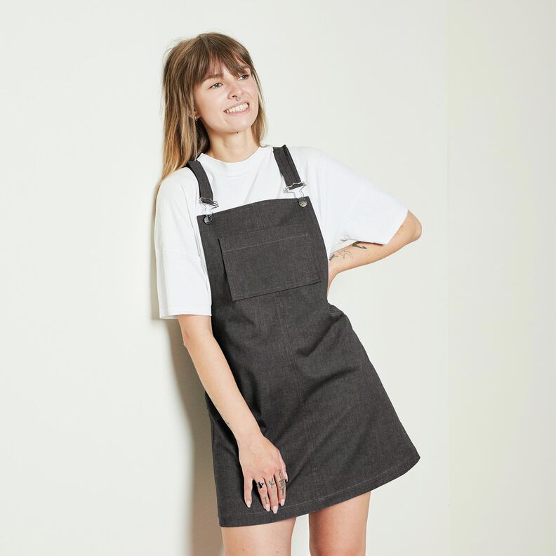 bomullsdenim tunn – svart,  image number 6