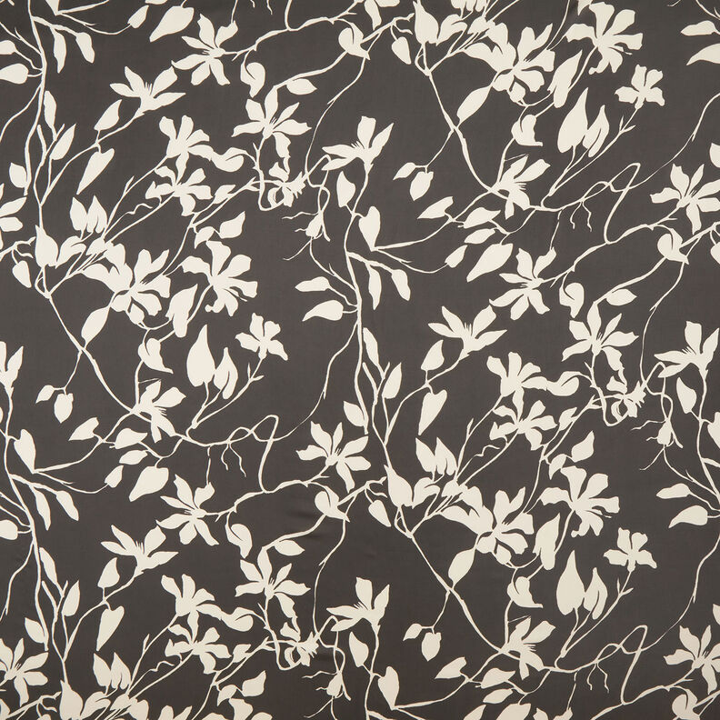 Fin satin bladrankor – svart/vit,  image number 1