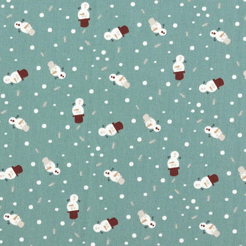 Bomullstyg Poplin Söta snögubbar – vass,  image number 1