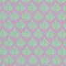 Behandlad bomull Abstrakta solfjädrar – pastellviolett/mint,  thumbnail number 1