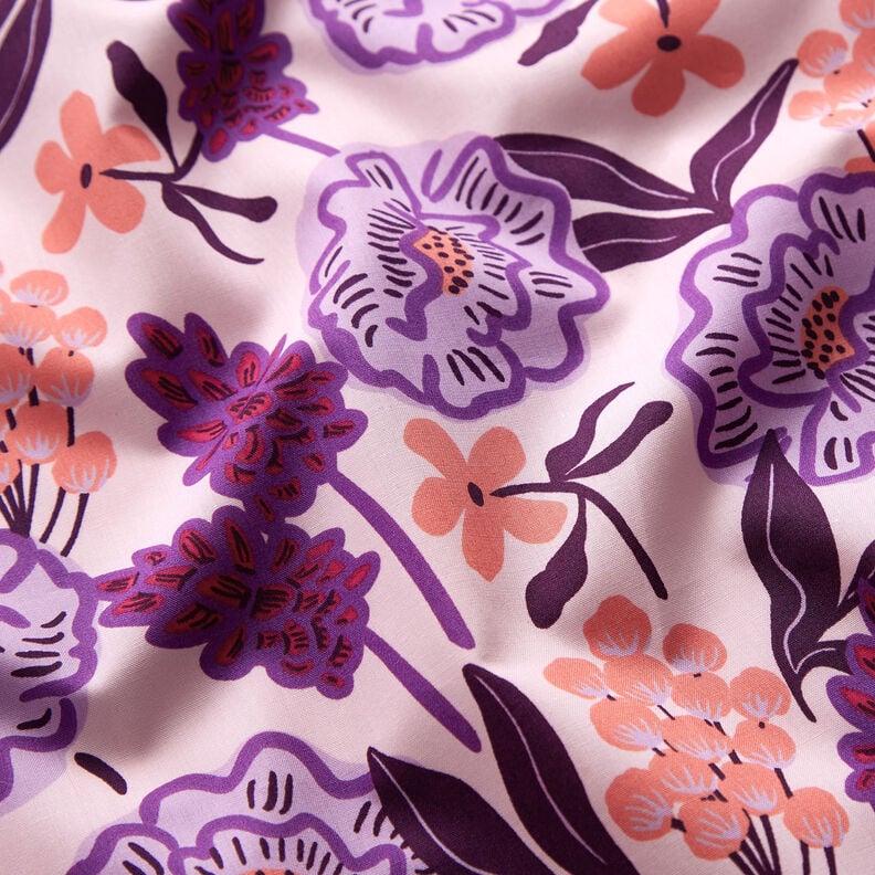 Bomullspoplin Fresh Flowers | Nerida Hansen – pastellfläder,  image number 2