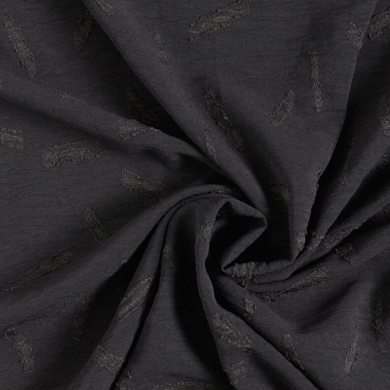Jacquard dobby ränder – svart, image number 4