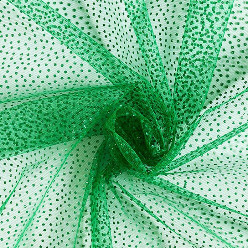 Glitzertüll Minipunkte – grön,  image number 1