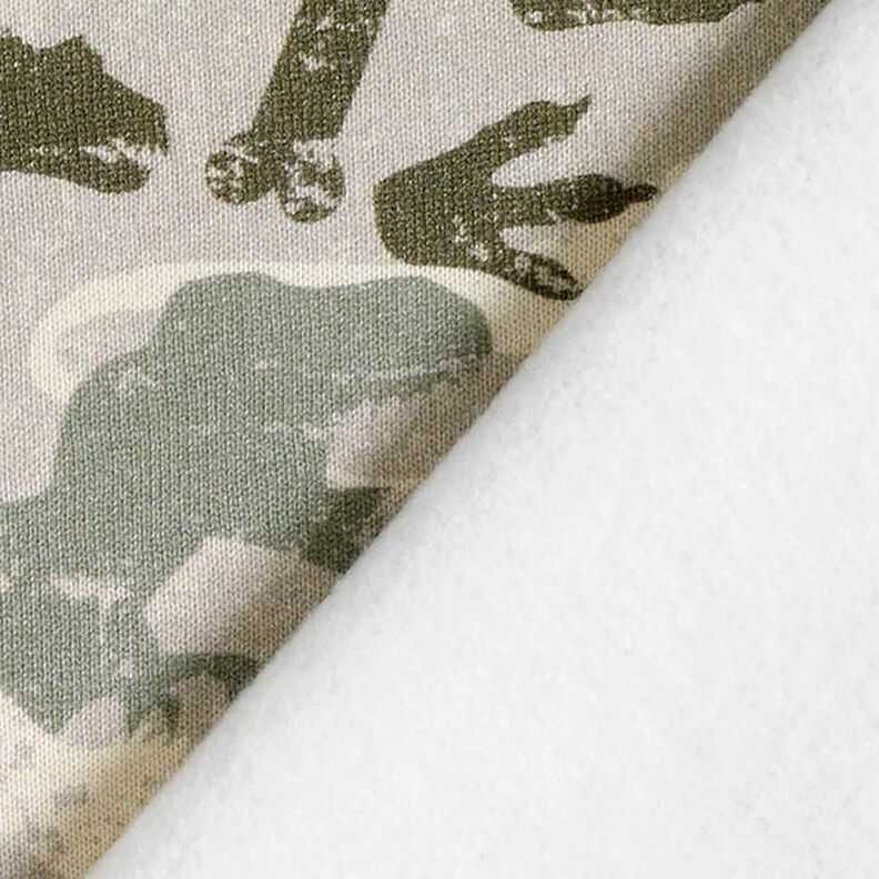 Sweatshirt Ruggad kamouflage-dinosaurier Melange – ljus gråbrun/vass,  image number 4