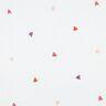 Muslin/Dubbel-krinkelväv broderade hjärtan | Poppy Fabrics – vit/rose,  thumbnail number 1