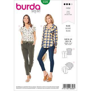 Skjortblus, Burda 6326 | 34 - 44, 