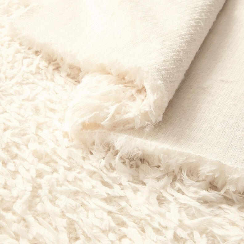 Fuskpäls Fjädrar enfärgat | Katia Fabrics – vit, image number 9