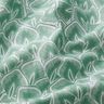 Bomullstyg Kretong Abstrakta blad – salvia/elfenbensvit,  thumbnail number 2